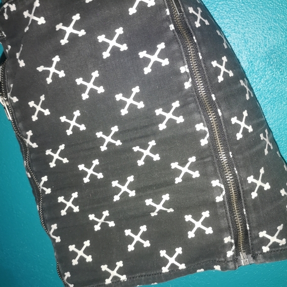 Divided double zipper skirt - Picture 4 of 4